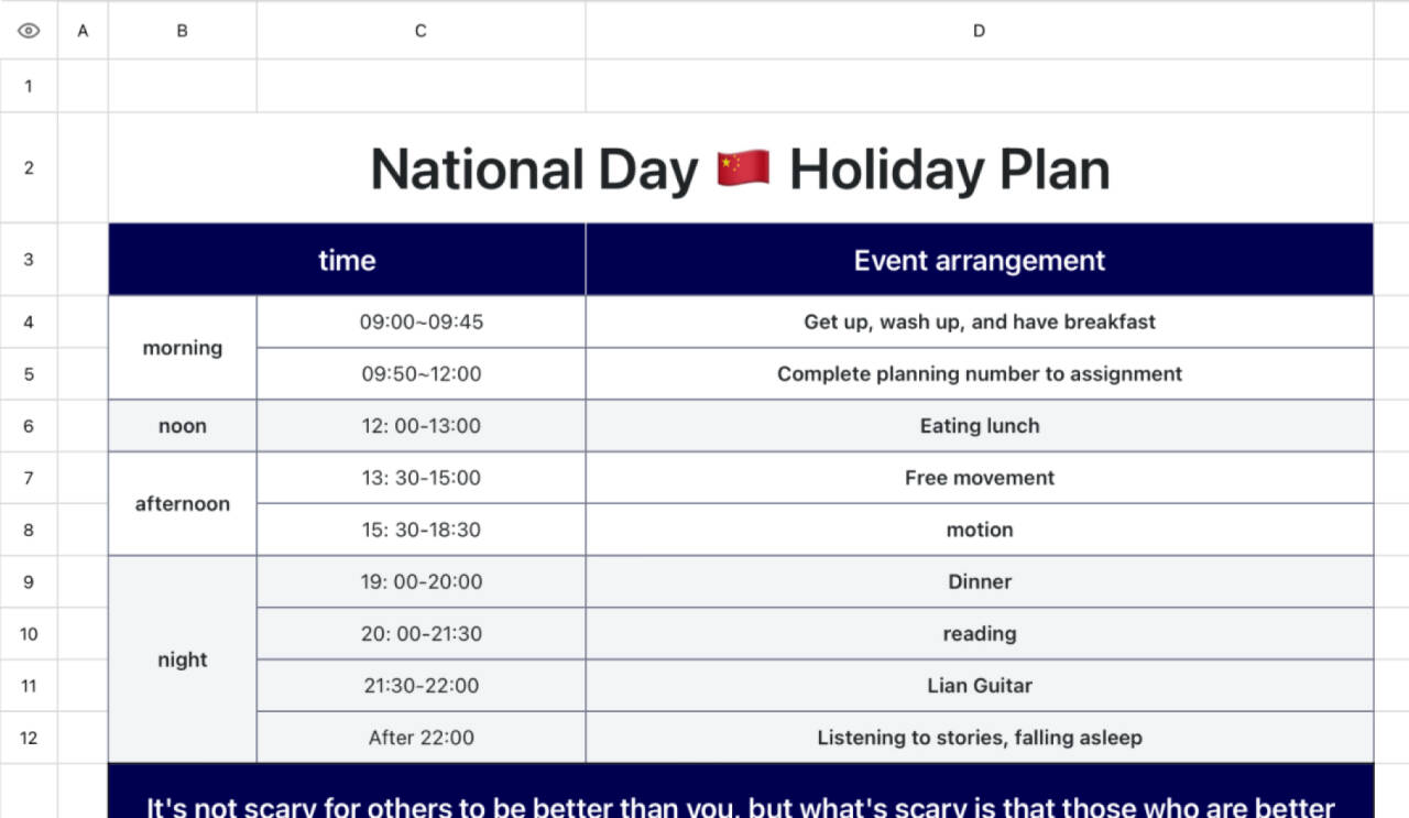 Holiday plans 1